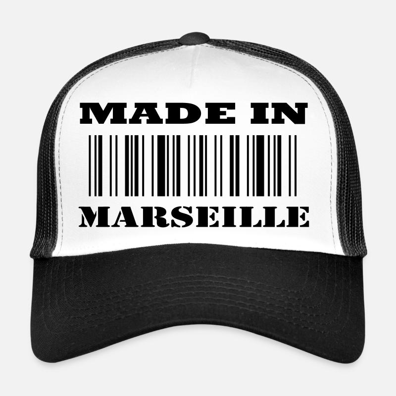 Made in MARSEILLE - Trucker Cap - white/black
