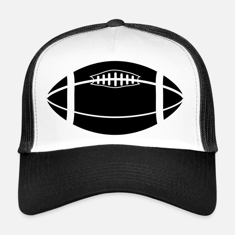 foot américain - Casquette trucker - blanc/noir