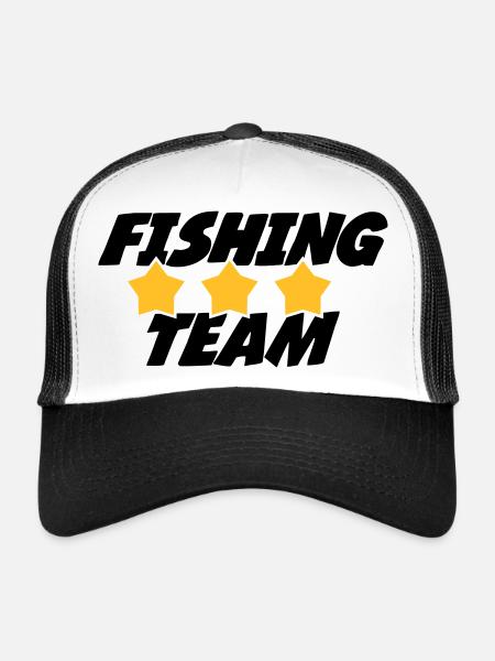 Fishing Team - Casquette trucker  - blanc/noir - Devant