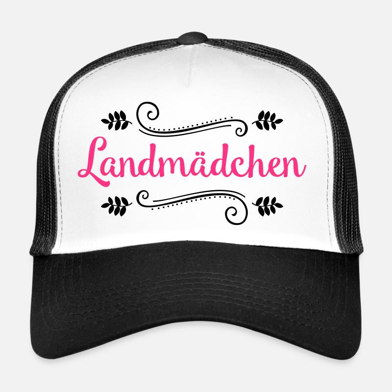 landmaedchen design - Trucker Cap - Weiß/Schwarz