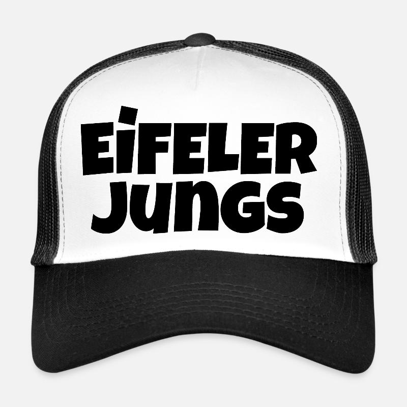 Eifel boys (black) men from the Eifel - Trucker Cap - white/black
