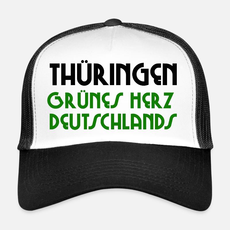 Thüringen grün - Trucker Cap - Weiß/Schwarz