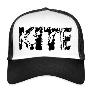 Kitesurfen - Trucker Cap - Weiß/Schwarz - Vorne