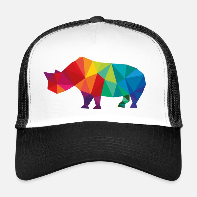 Nashorn - Trucker Cap - Weiß/Schwarz