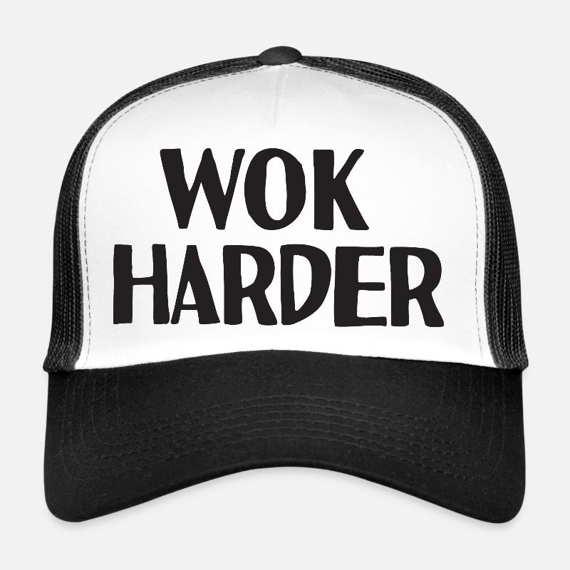 Wok härter - Trucker Cap - Weiß/Schwarz
