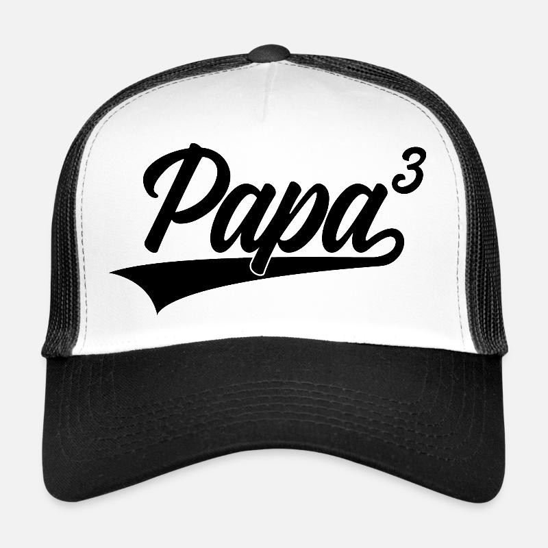 TRIPLE PAPA À LA PUISSANCE DE 3 ENFANTS Casquette trucker 