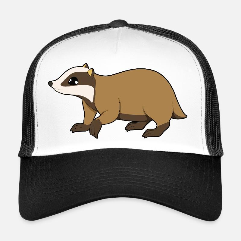 Dachs - Trucker Cap - Weiß/Schwarz