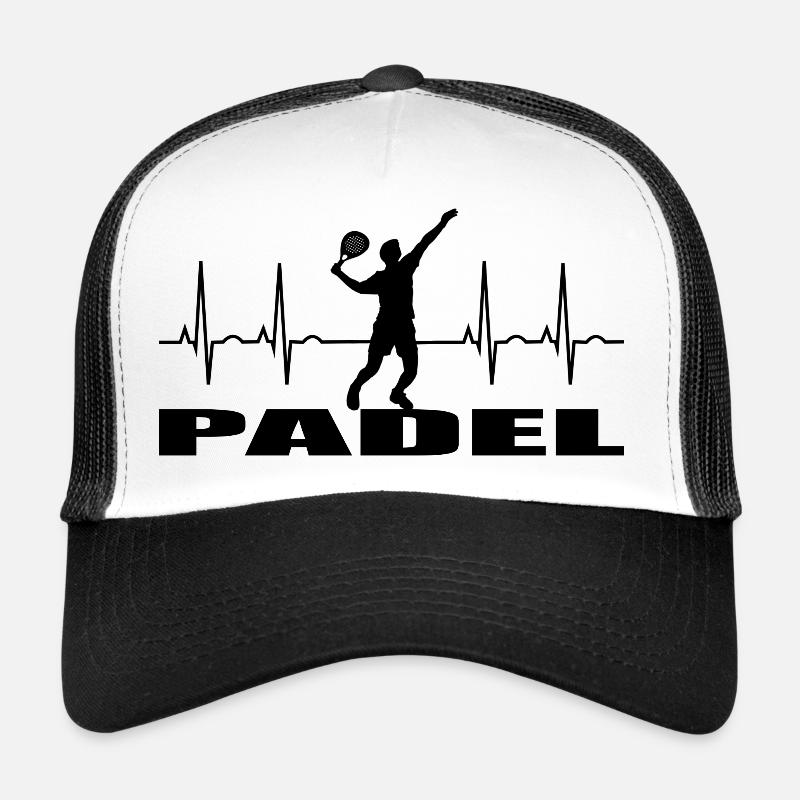 Padel - Trucker Cap - Weiß/Schwarz