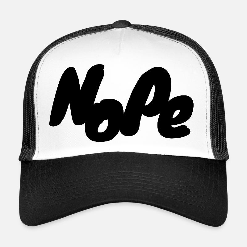 NoPe - Trucker Cap - Weiß/Schwarz