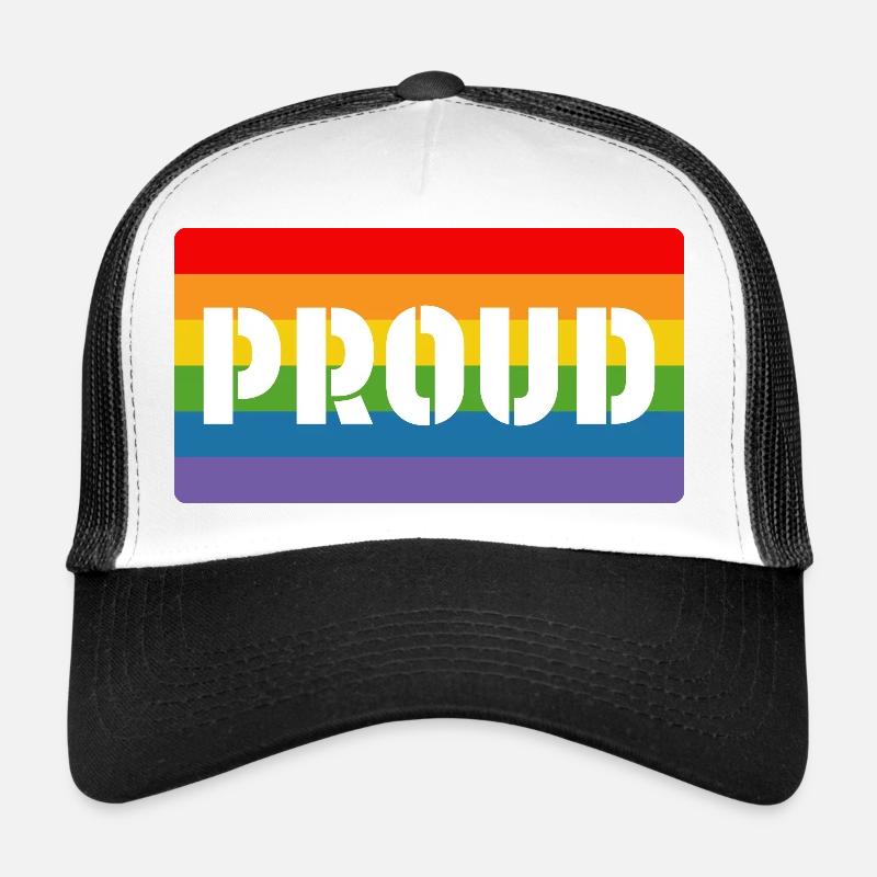 Rainbow proud Trucker Cap