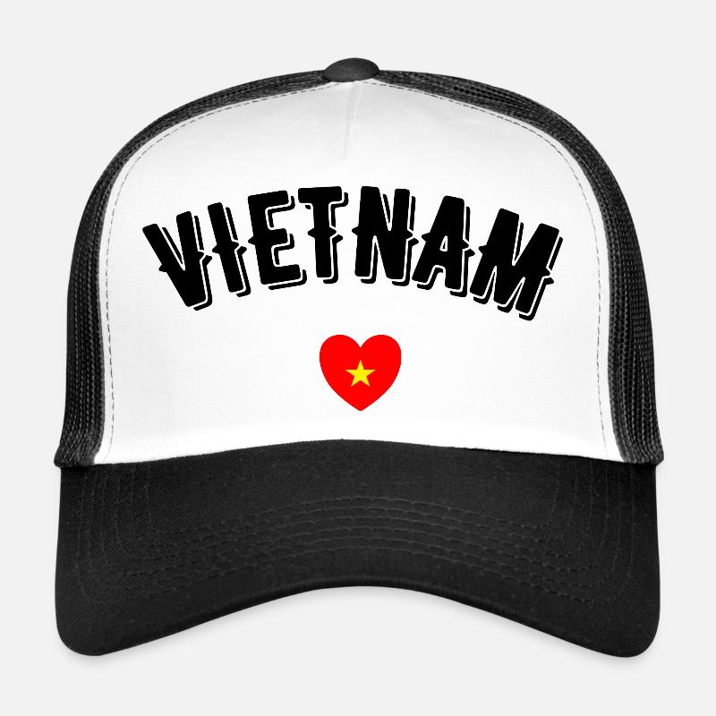 Vietnam - Trucker Cap - Weiß/Schwarz