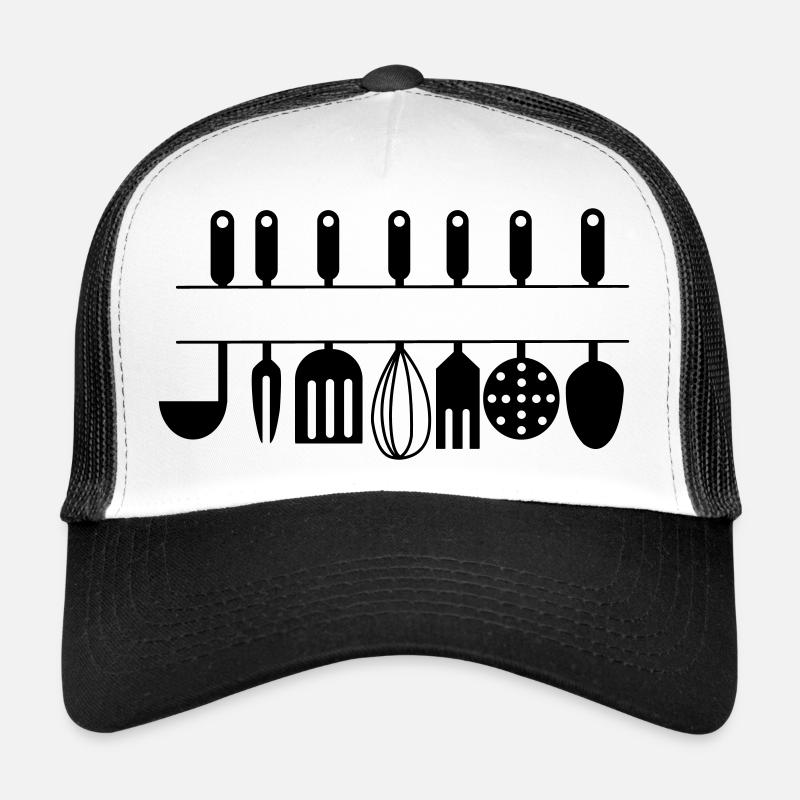 Ausschnitt für eigene Text-Küchenutensilien Trucker Cap