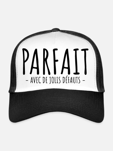 Parfait Avec De Jolis Défauts - Casquette trucker  - blanc/noir - Devant