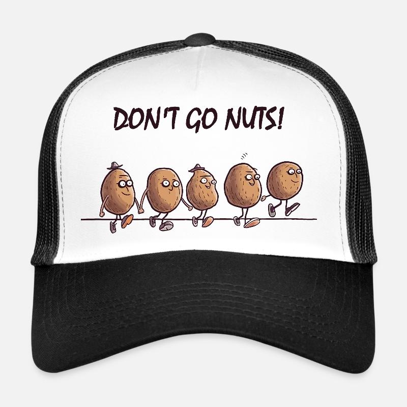 Mach dich nicht verrückt! - Trucker Cap - Weiß/Schwarz
