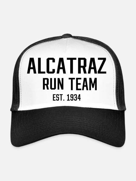 Triathlon Natation Bike Run Marathon - Casquette trucker  - blanc/noir - Devant
