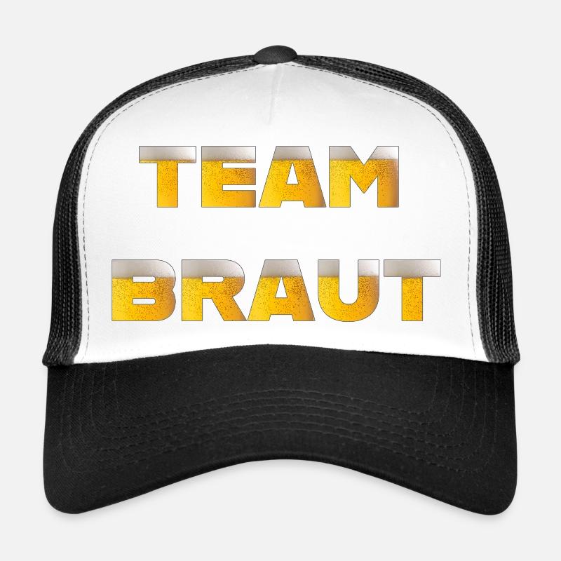 Team Braut mit Schriftzug Bier Trucker Cap