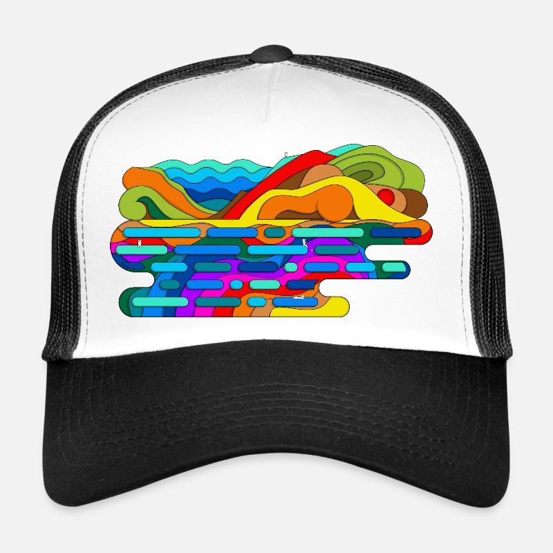 Montagnes psychédéliques Casquette trucker 
