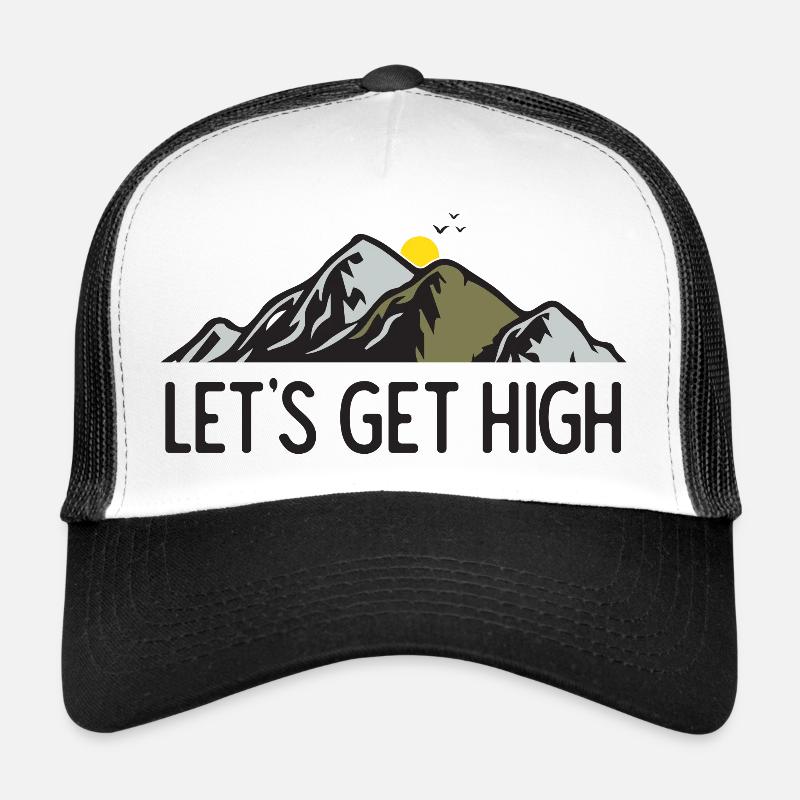Mountains - Let's Get High Trucker Cap