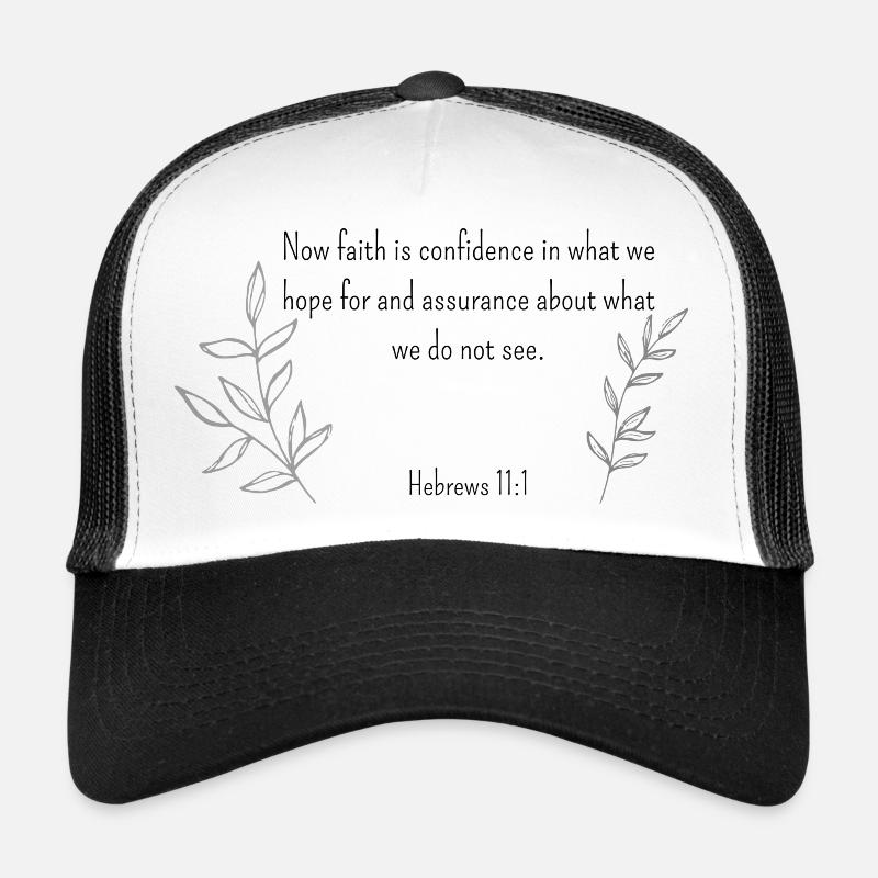 Christlicher Bibelvers Mit dezentem Design Hebräer Trucker Cap