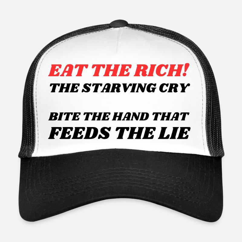 Mangez les riches ! Casquette trucker 
