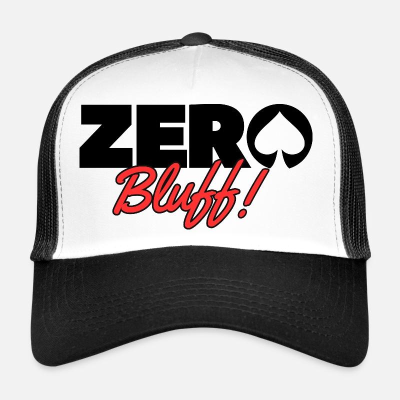 Poker-Zero Bluff Noir Casquette trucker 