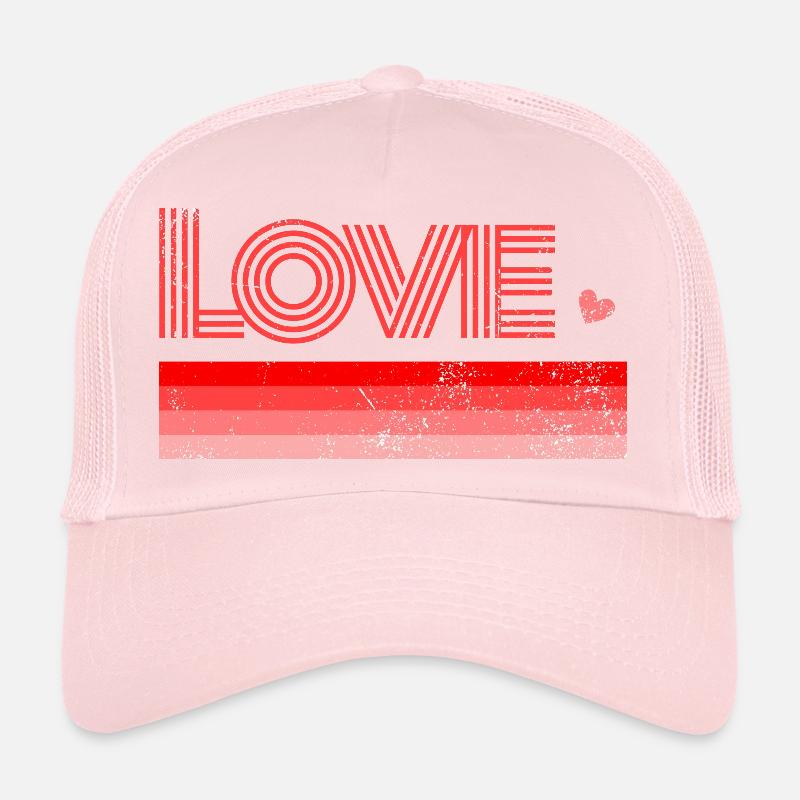 Red Heart Love Trucker Cap