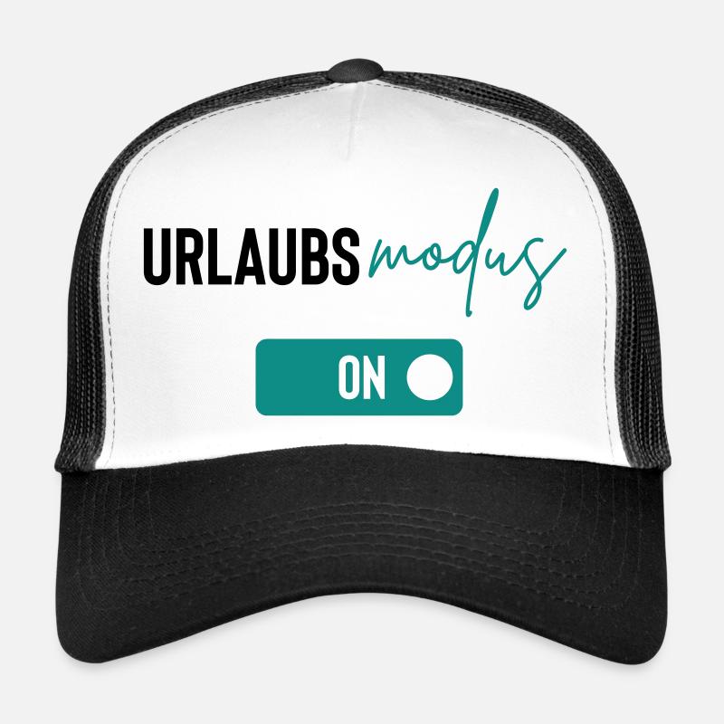 urlaubsmodus - Trucker Cap - Weiß/Schwarz