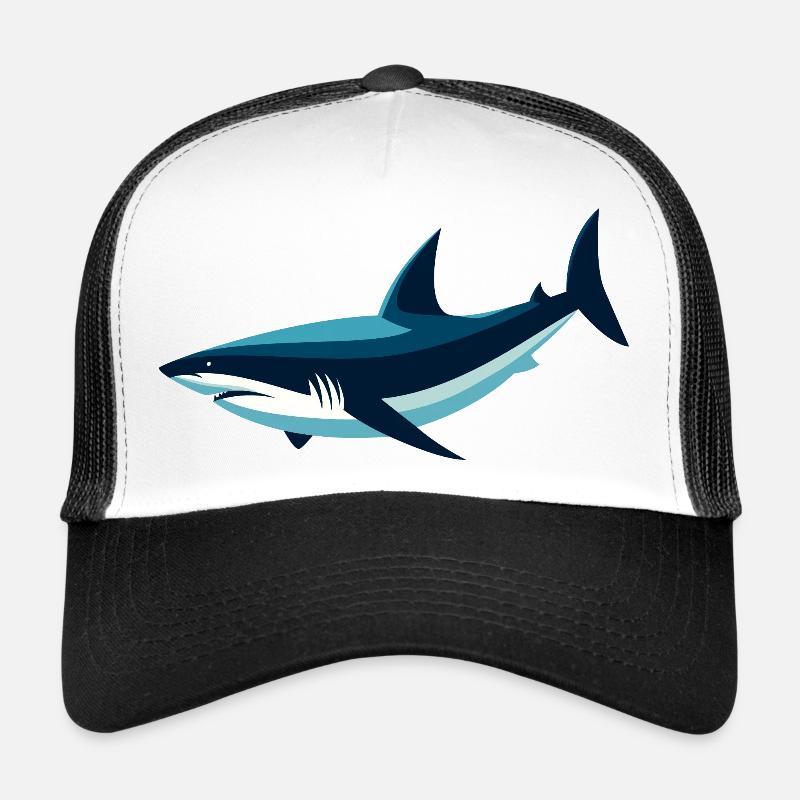 Stilisierter Hai Trucker Cap