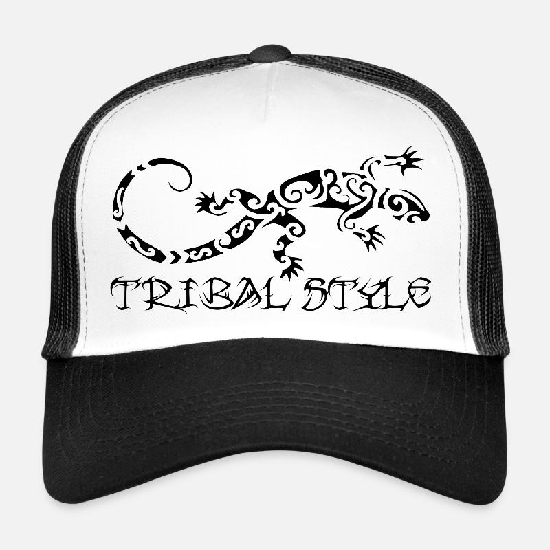 Lézard noir de Polynésie Casquette trucker 