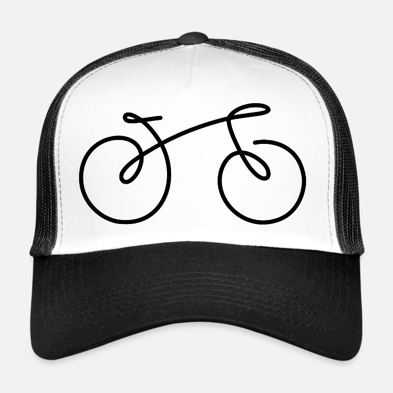 Bicycle Line - Casquette trucker  - blanc/noir