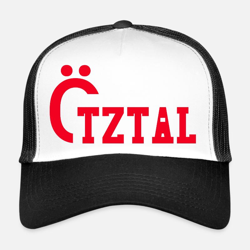 Texte rouge Ötztal Casquette trucker 
