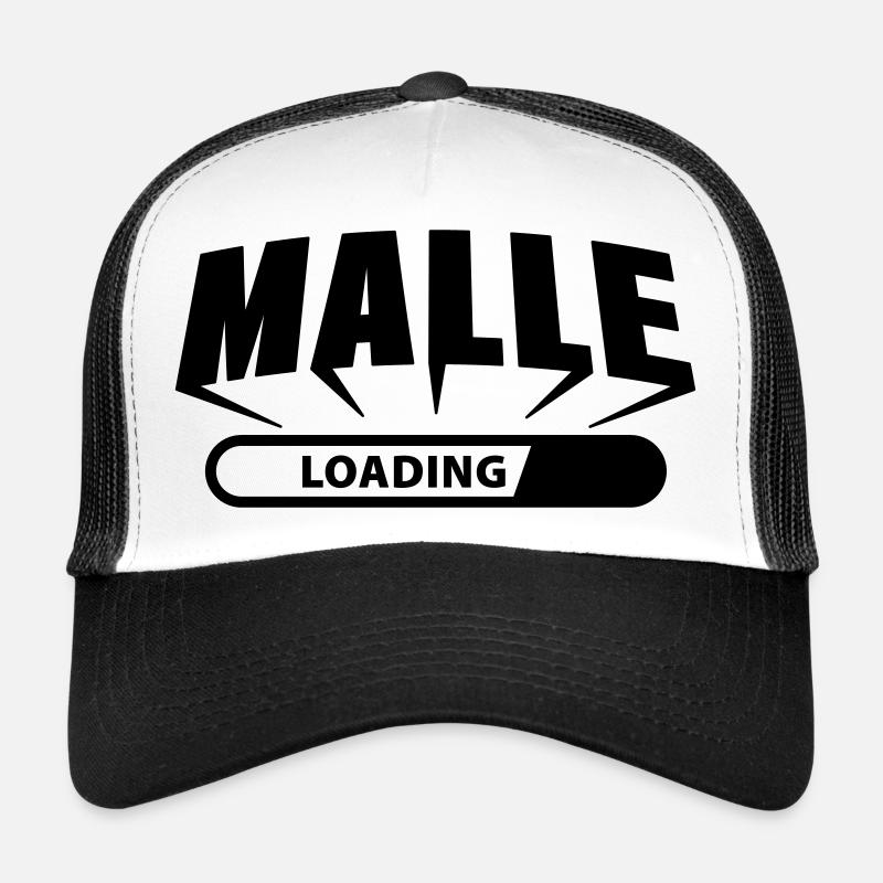 Malle loading - Trucker Cap - Weiß/Schwarz