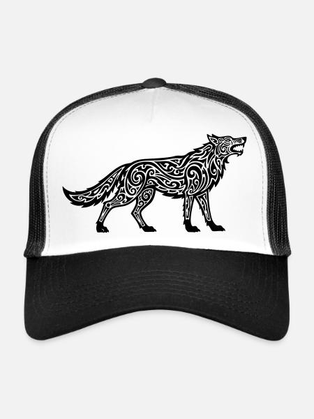 Wolf of the Caucasus - Trucker Cap - white/black - Front