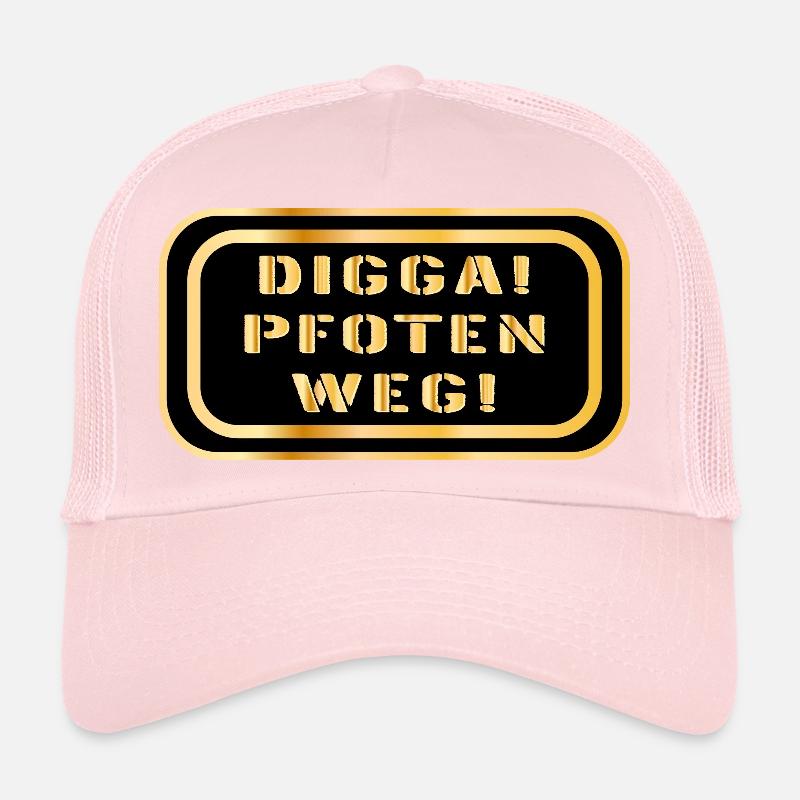 DIGGA PFOTEN WEG SPRÜCHE Trucker Cap