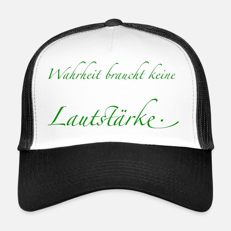 La vérité n’a pas besoin de volume Casquette trucker 