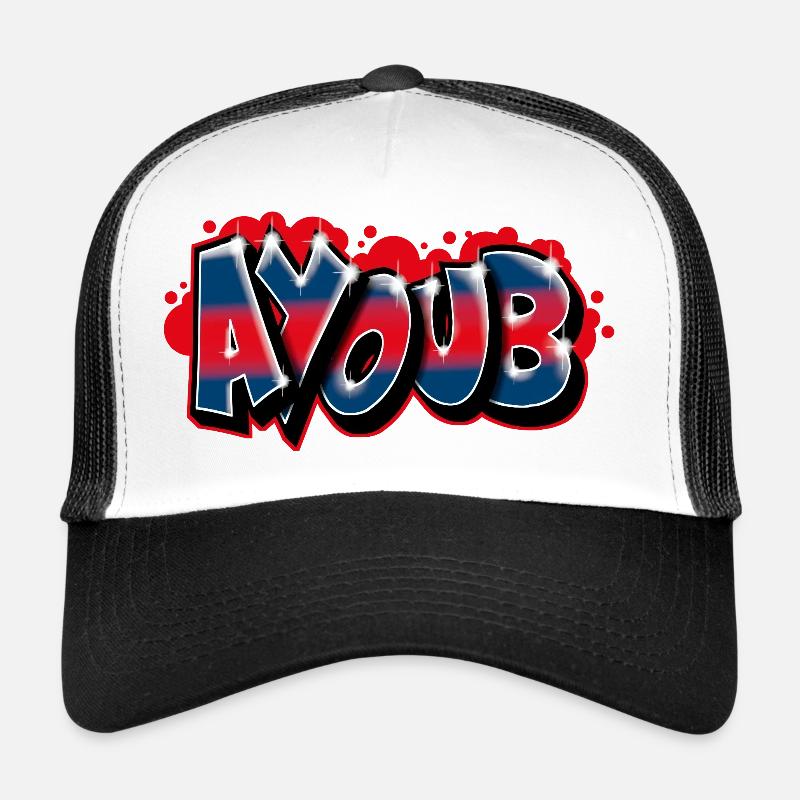 Graffiti Prénom AYOUB Casquette trucker 