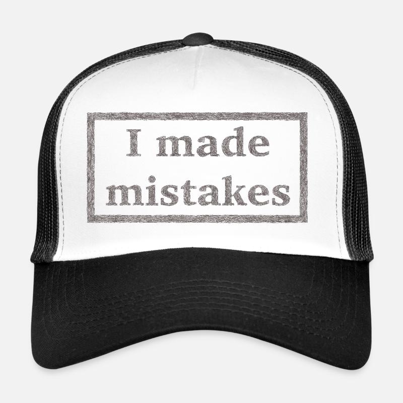 Fehler - Trucker Cap - Weiß/Schwarz