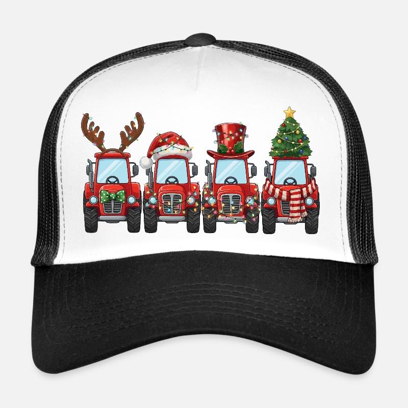 Traktor Weihnachtsmann Weihnachtsbeleuchtung  Trucker Cap