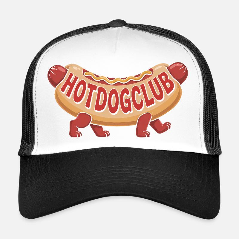 Club de hot-dogs - Un design de restauration rapide cool Casquette trucker 