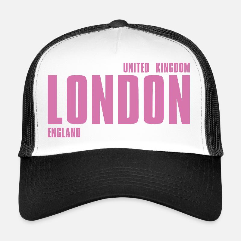 Pink London Wordmark Trucker Cap