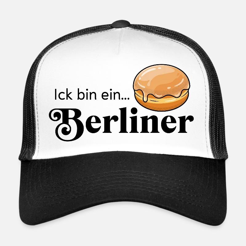 I'm a Berlin Statement Cult Costume - Trucker Cap - white/black