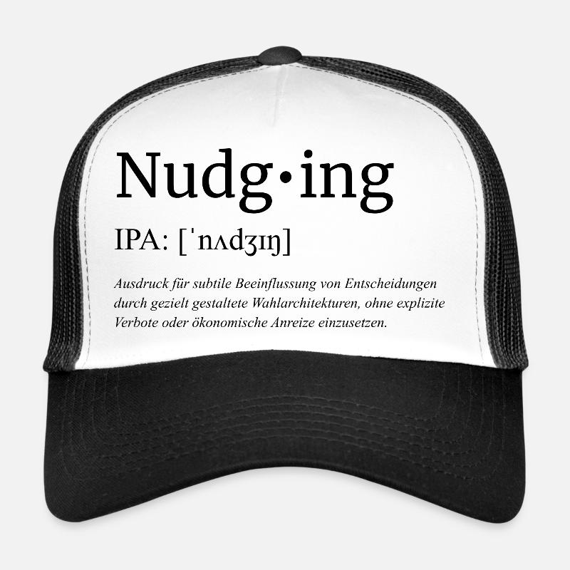 Nudging - Trucker Cap - Weiß/Schwarz
