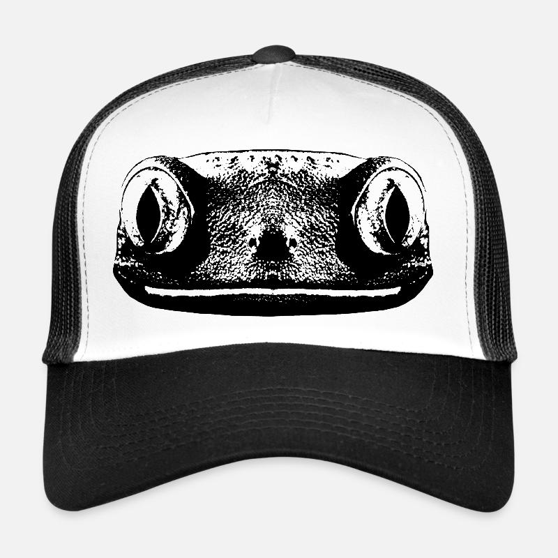 Gecko / Frog - Trucker Cap - white/black