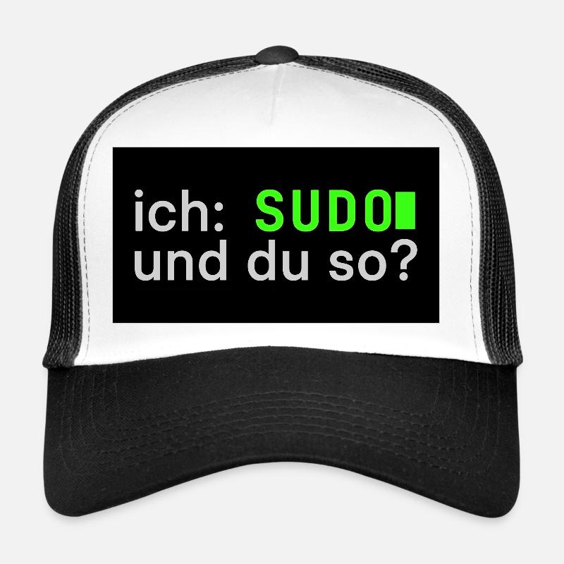 ich: SUDO und du so? Linux Sticker Design Trucker Cap