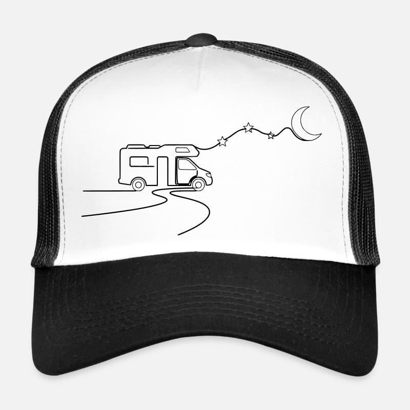 Étoiles de camping-car lune Casquette trucker 