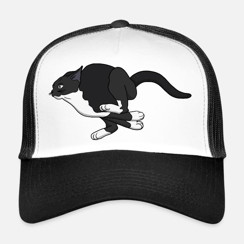 Midnight Leap Noir Katze Trucker Cap