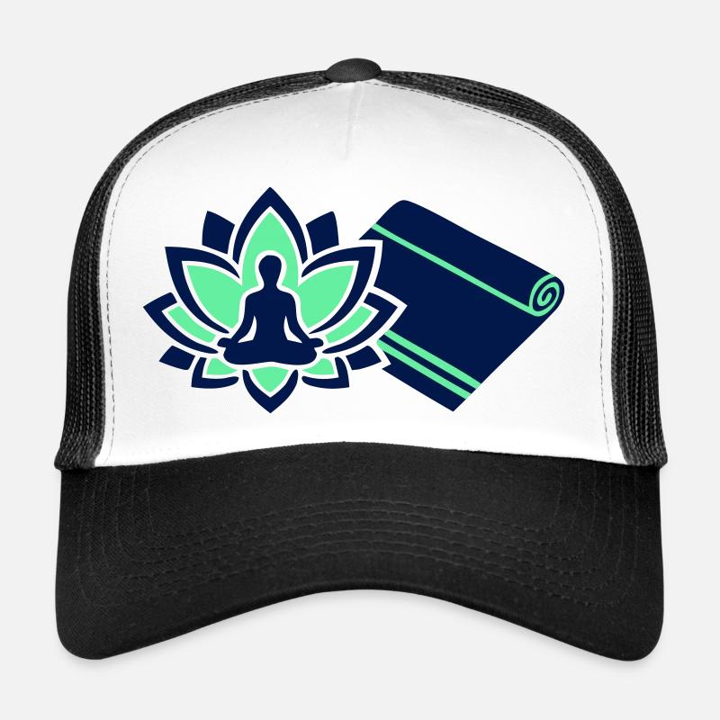Plan du tapis de yoga de méditation Casquette trucker 