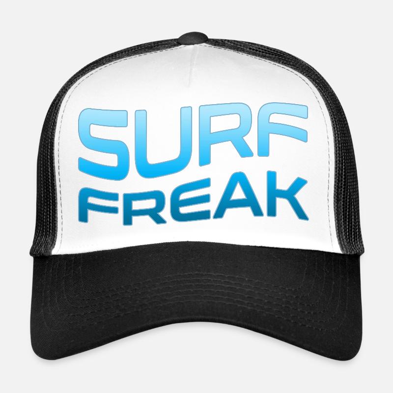 Surf Freak Blue Wave Style Trucker Cap
