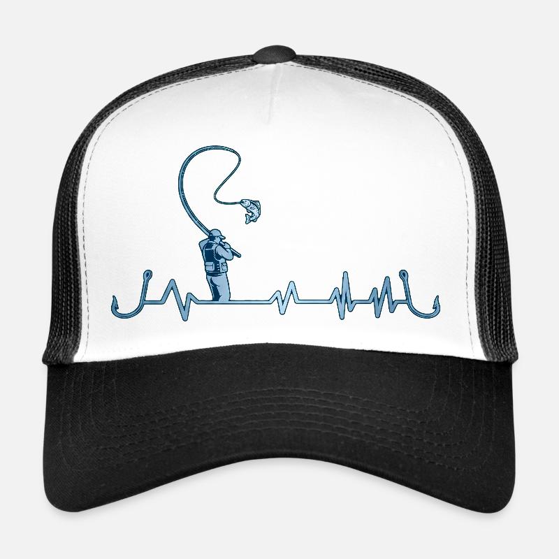 Pêche au poisson pêcheur Heartbeat Casquette trucker 