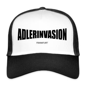 Adlerinvasion Frankfurt - Trucker Cap - Weiß/Schwarz - Vorne